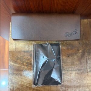 Persol Brown Leather Sunglasses Case